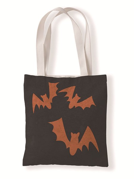 

Halloween Pumpkin Graphic Shopping Totes, Color3, Bags