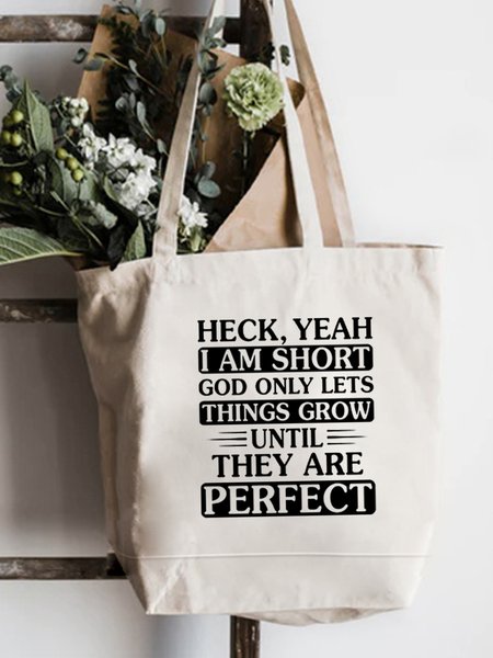 

Funny Words Shopping Tote, White, Bags