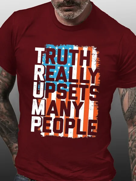 

Mens Truth hurts Cotton T-Shirt, Red, T-shirts