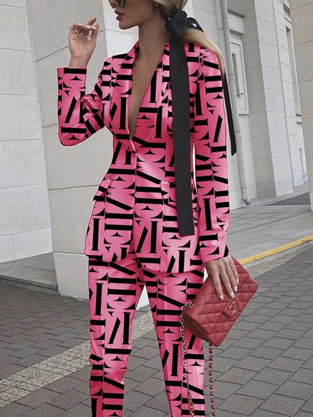

Elegant Regular Fit Shawl Collar Blazer, Pink, Blazers