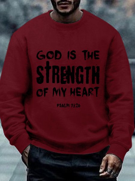 

Lilicloth X Yuna God Is The Strength Of My Heart Psalm 73:26 Sweatshirt, Red, Hoodies&Sweatshirts
