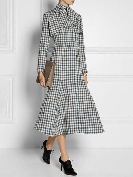 

Plaid Urban Regular Fit Plaid Overcoat, Multicolor, Coats
