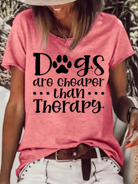 

Womens Dog Lover Casual T-Shirt, Red, T-shirts