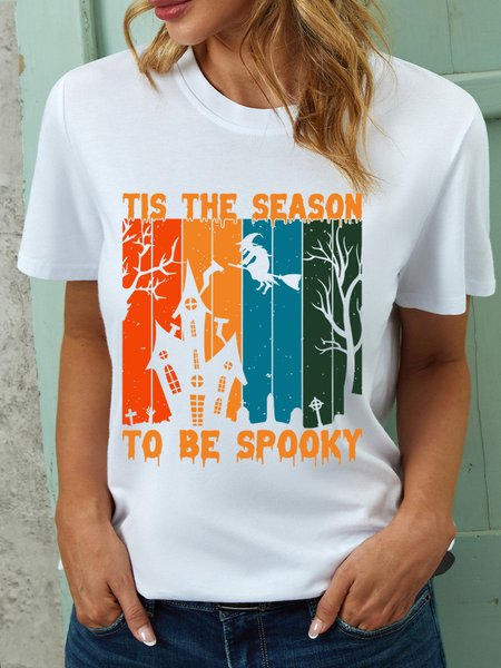

Lilicloth X Jessanjony Tis The Season To Be Spooky Women's Halloween T-Shirt, White, T-shirts