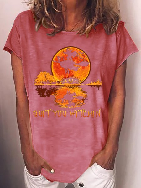 

Womens Quit You Witchin png Halloween witches Letters T-Shirt, Red, T-shirts