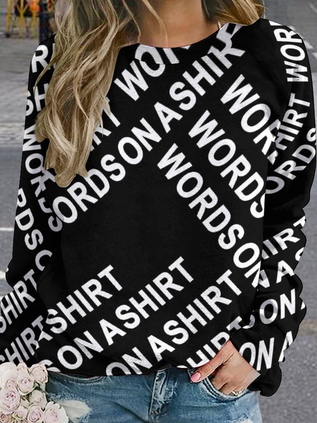 

Lilicloth X Paula Words On Shirt Women's Sweatshirt, As picture, Hoodies&Sweatshirts