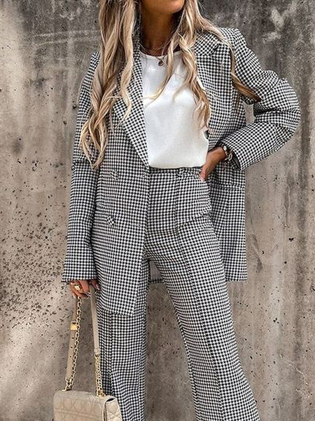 

Loose Lapel Collar Long sleeve Urban Blazer, Black, Blazers