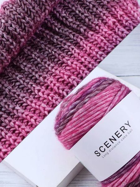 Wool Gradient Dolls Handmade DIY Woven Scarf, Red, Home & Garden & Decorations
