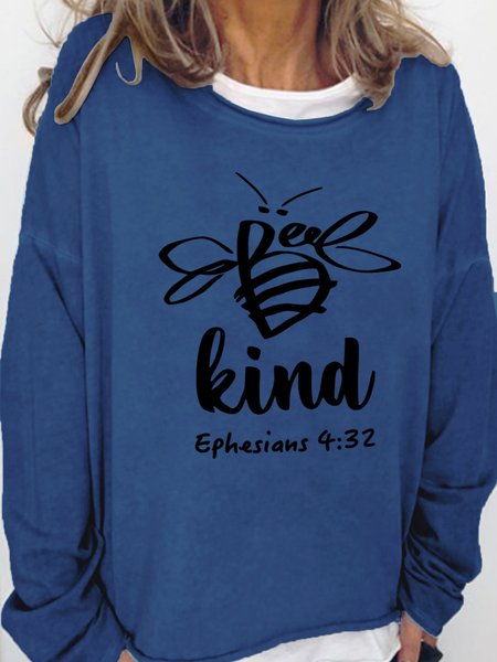 

Lilicloth X Yuna Be Kind Ephesians 4:32 Women's Sweatshirt, Deep blue, Hoodies&Sweatshirts
