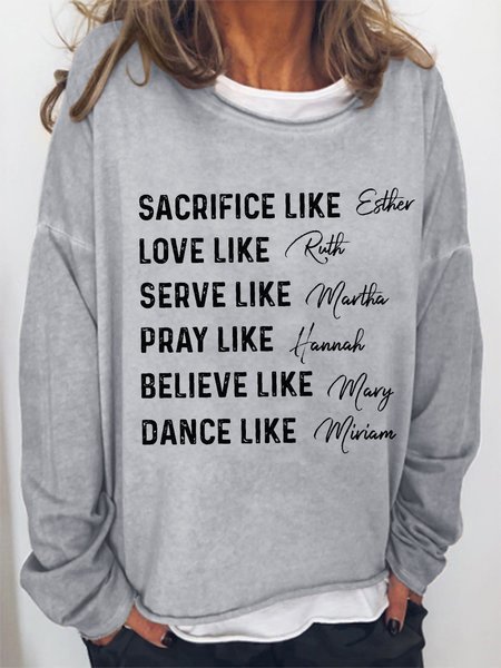 

Woman of God Loose Sweatshirt, Gray, Hoodies&Sweatshirts