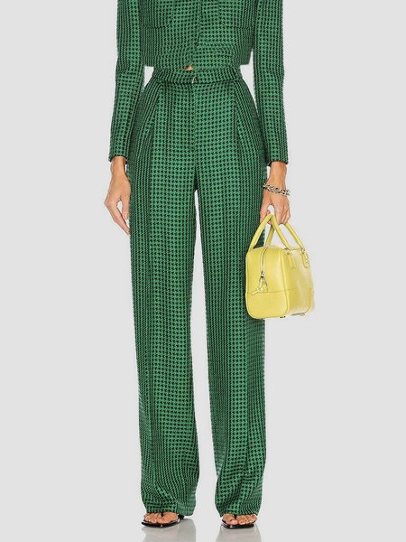 

Urban Houndstooth Regular Fit Fashion Pants, Green, Pants