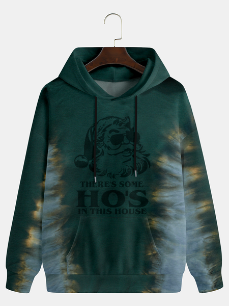 

Men's Christmas Graphic Print Hoodie, Green, Hoodies&Sweatshirts