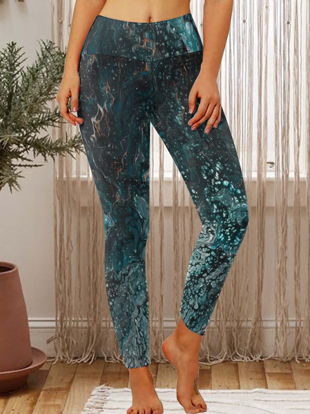 

Lilicloth X Kat8lyst Abstract Painting Women's Leggings, As picture, Leggings