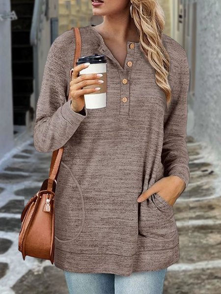 

Casual Loose Hoodie Plain Sweatshirts, Khaki, Hoodies & Sweatshirts