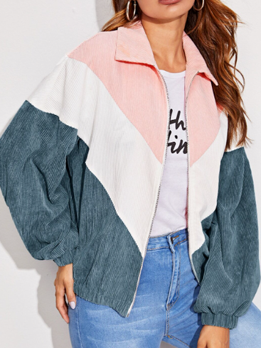 

JFN Striped Jacket, Multicolor, Outerwear