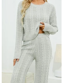 

JFN Casual Two Piece Sets, White, Suit Set