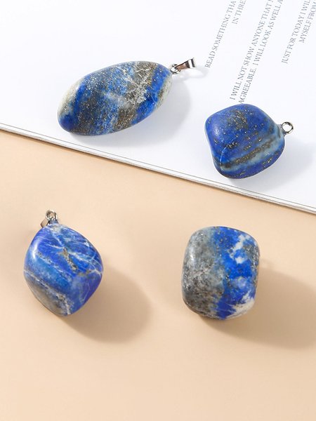 

Natural Crystal Opal Vintage Pendant DIY Jewelry Necklace Accessories, Blue, Earrings