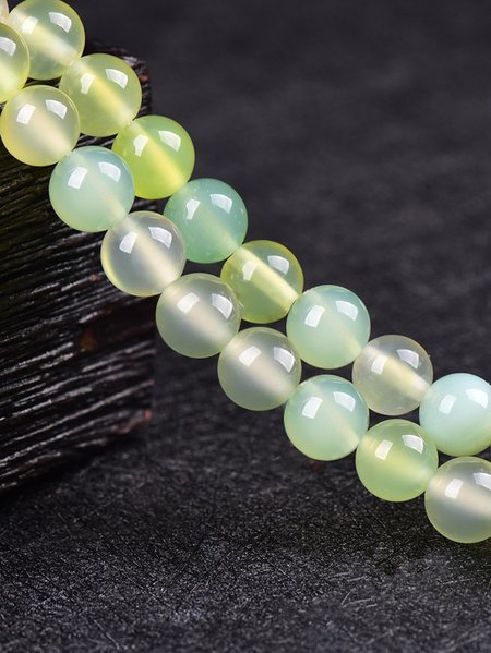 

8*8 Natural Mint Color Agate Beads DIY Bracelet Necklace Jewelry Accessories, As picture, Bracelets