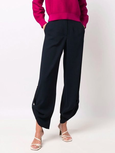 

Black Daily Regular Fit Plain Fashion Pants, Pants