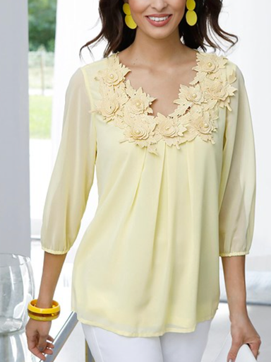 

Urban Loose Plain Top, Yellow, Shirts & Blouses