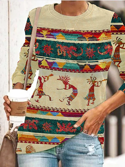

Cotton-Blend Loose Ethnic Sweatshirts, Khaki, Sweatshirts & Hoodies