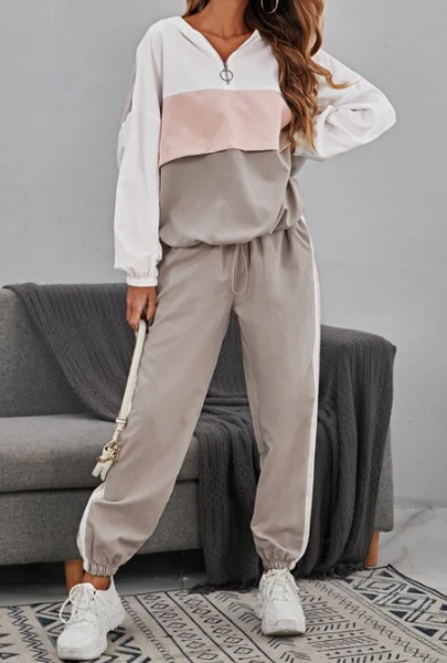 

Casual Loose Plain Two Piece Sets, Multicolor, Suit Set