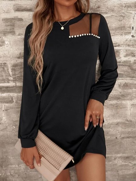 

Pearl perspective urban midi Dress, Black, Mini Dresses