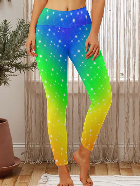 

Lilicloth X Paula Rainbows Stars Sky Women's Leggings, As picture, Leggings
