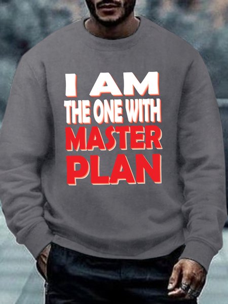 

Lilicloth X Hynek Rajtr I Am The One With Master Plan Men's Sweatshirt, Gray, Hoodies&Sweatshirts