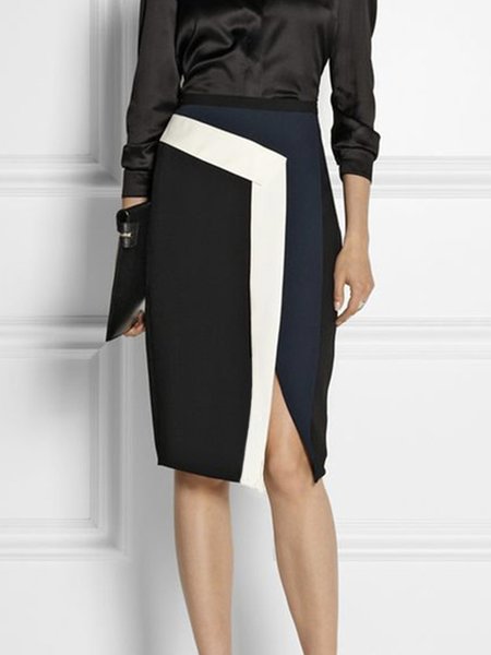 

Color Block Urban Regular Fit Skirt, Multicolor, Skirts
