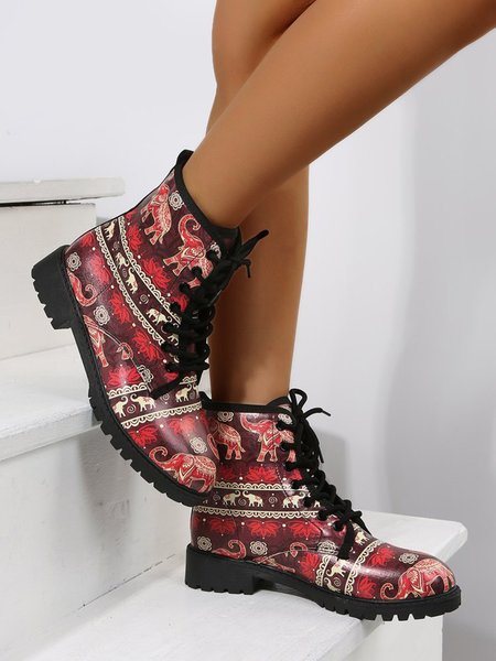 

Red Elephant Ethnic Short Boots, Boots
