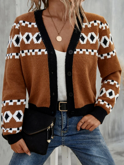 

Ethnic Sweater Coat, Multicolor, Sweaters