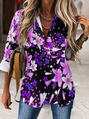 

Womens Casual Floral Blouse, As picture, Blouses