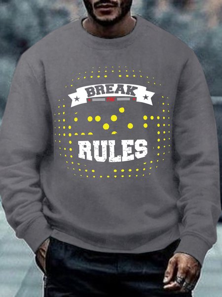 

Lilicloth X Abu Break The Rules Men's Sweatshirt, Gray, Hoodies&Sweatshirts