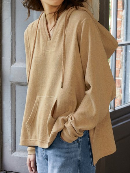 

Loose Casual Hoodie Sweatshirts, Gray, Sweatshirts & Hoodies