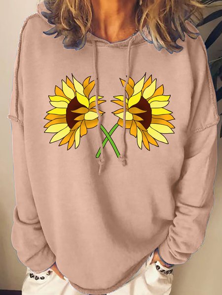 

Lilicloth X Paula Sunflowers Women's Sweatshirt, Pink, Hoodies&Sweatshirts