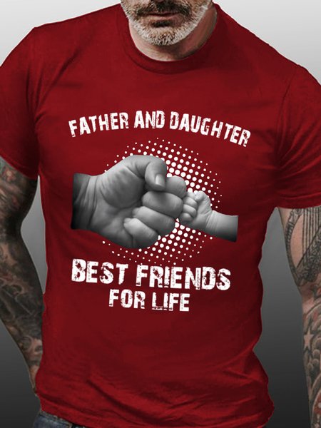 

Father And Daughter Best Friends For Life Men's T-Shirt, Red, T-shirts