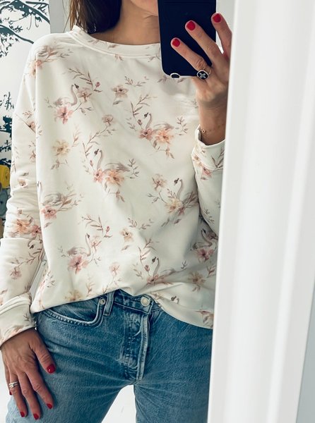 

Floral Regular Fit Sweatshirt, Multicolor, Hoodies & Sweatshirts