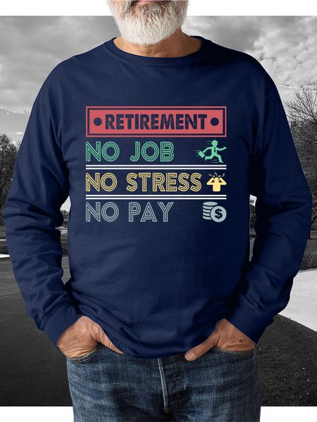 

Lilicloth X Jessanjony Retirement No Job No Stress No Pay Men's Sweatshirt, Deep blue, Hoodies&Sweatshirts