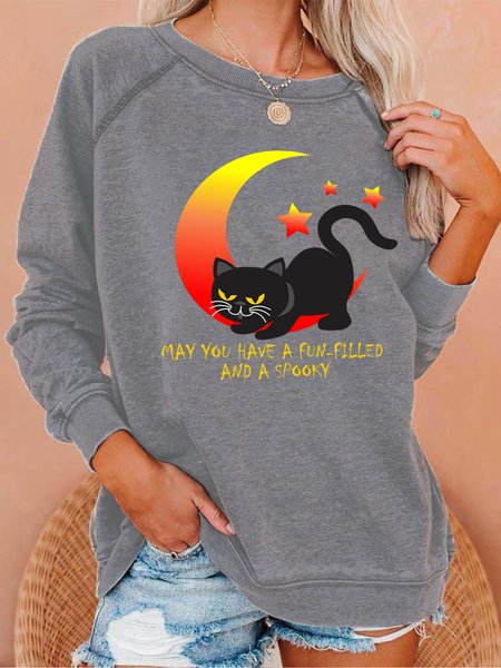 

Lilicloth X Y May You Have A Fun Filled And A Spooky Halloween Women's Sweatshirts, Gray, Hoodies&Sweatshirts