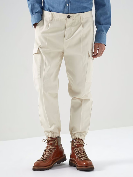 

Cotton and linen style American leisure comfortable trousers of tooling, As picture, Men's pants