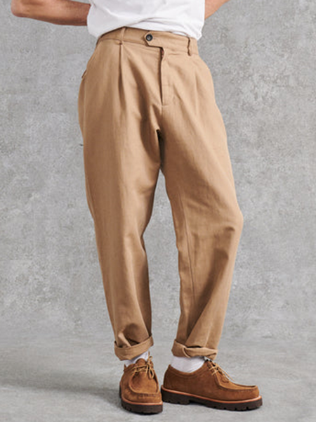

Cotton and linen style american-style based comfortable leisure trousers, As picture, Men's pants