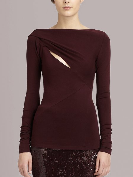 

Long sleeve Boat Neck Regular Fit T-Shirt, Datered, Tees