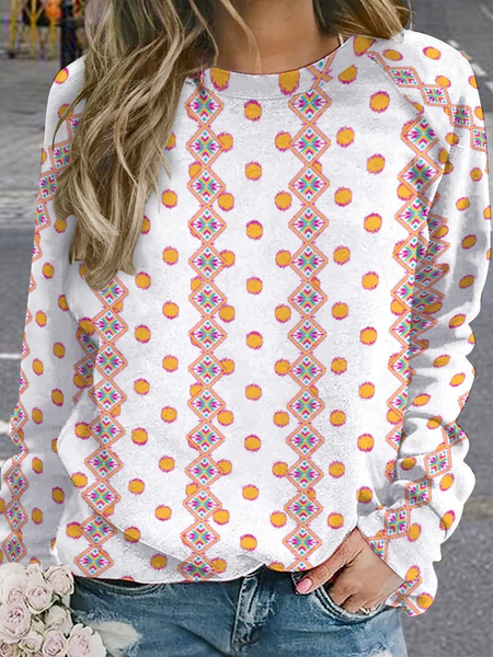 

Lilicloth x Iqs Geometric Painting Women's Sweatshirt, As picture, Hoodies&Sweatshirts