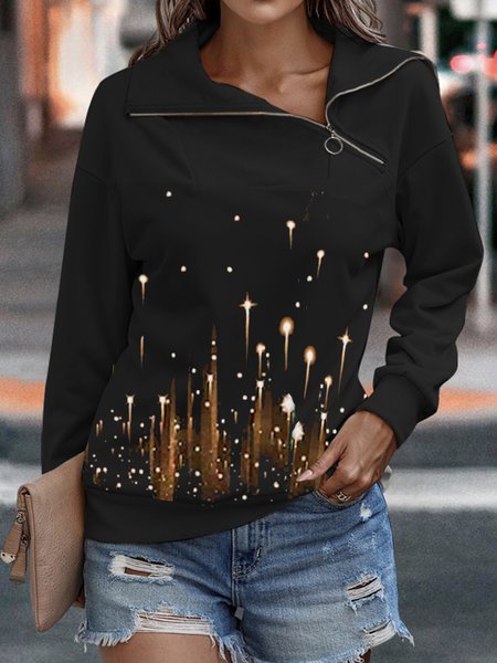

Loose Ombre Shawl Collar Casual Sweatshirts, Black, Sweatshirts & Hoodies