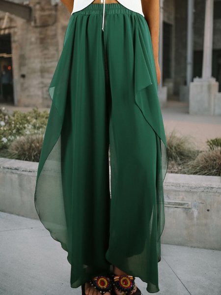 

Casual Regular Fit Fashion Pants, Green, Pants