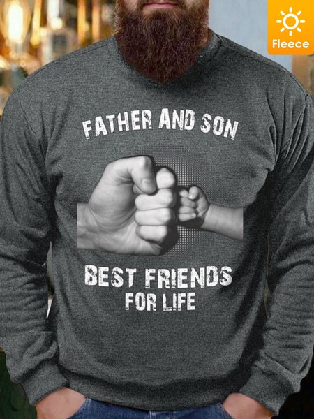 

Father And Son Best Friends For Life Men's Fleece Sweatshirt, Deep gray, Hoodies&Sweatshirts