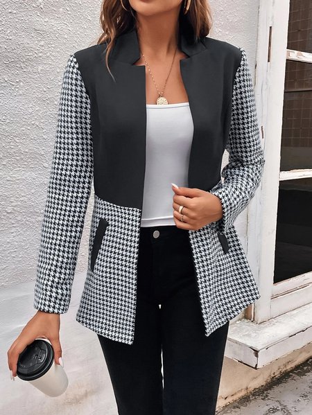 

Stand Collar Casual Other Coat, Gray, Jackets
