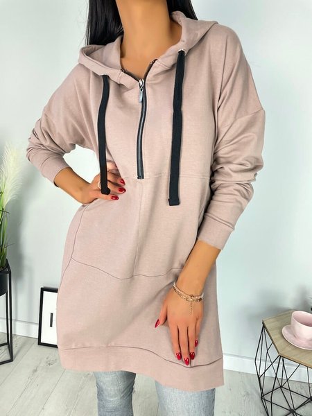 

Plain Casual Regular Fit Sweatshirts, Nudepink, Sweatshirts & Hoodies