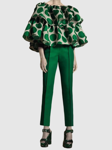 

Urban Plain Fashion Regular Fit Pants, Green, Pants